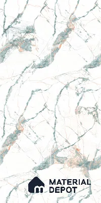 Marble Endless Calacatta Wall & Floor Tile TL 05146 Off-White 4 ft x 2 ft Glossy Finish Vitrified Tile - 9 mm | 3 Random Designs | Suitable For Living Room, Bedroom, Dining