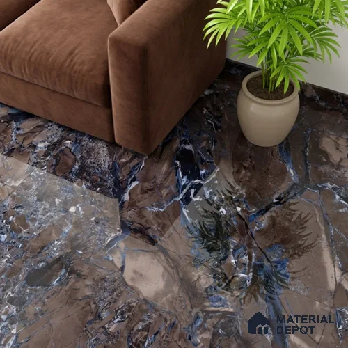 Marble Wall & Floor Tile TL 05149 Marblis Fez Fantasy 4 ft x 2 ft Vitrified  High Gloss Finish - 9 mm (Random 4) | Suitable for Living Room, Bedroom & Bathroom