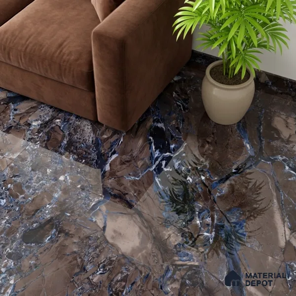Marble Wall & Floor Tile TL 05149 Marblis Fez Fantasy 4 ft x 2 ft Vitrified High Gloss Finish - 9 mm (Random 4) | Suitable for Living Room, Bedroom & Bathroom