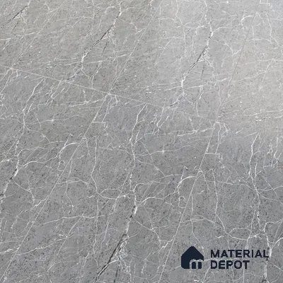 Marble Tundra Grey Wall & Floor Tile TL 05158 Slate Grey 4 ft x 2 ft Matte Finish Vitrified Tile - 9 mm | 4 Random Designs | Suitable For Living Room, Bedroom, Kitchen