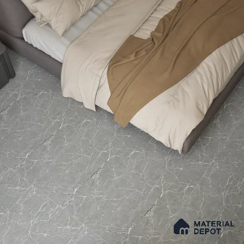 Marble Look Wall & Floor Tile TL 05158 Marblis Moonstone Veil 4 ft x 2 ft Vitrified Carving Matte Finish - 9 mm (Random 4) | Suitable for Living Room, Bedroom & Bathroom