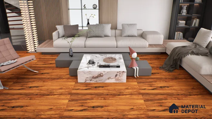 Wooden Wall & Floor Tile TL 05161 Mokuzai Oak Fusion 4 ft x 2 ft Vitrified Laminate Matte Finish - 9 mm (Random 3) | Suitable for Living Room, Bedroom & Bathroom
