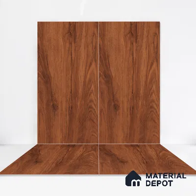 Wooden Wall & Floor Tile TL 05162 Mokuzai Espresso Grain 4 ft x 2 ft Vitrified Laminate Matte Finish - 9 mm (Random 3) | Suitable for Living Room, Bedroom & Bathroom