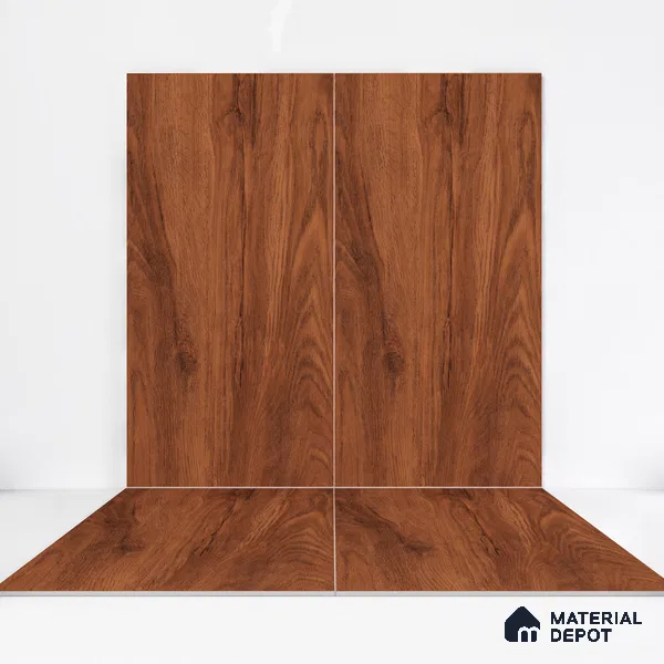 Wooden Wall & Floor Tile TL 05162 Mokuzai Espresso Grain 4 ft x 2 ft Vitrified Laminate Matte Finish - 9 mm (Random 3) | Suitable for Living Room, Bedroom & Bathroom