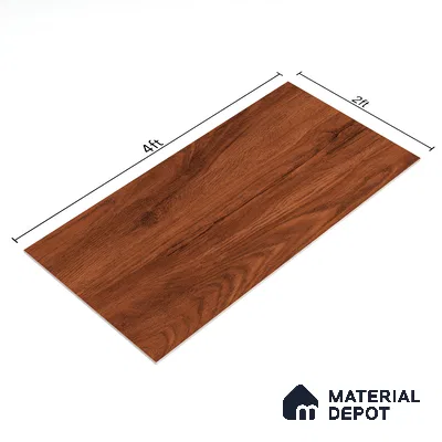 Wooden Wall & Floor Tile TL 05162 Mokuzai Espresso Grain 4 ft x 2 ft Vitrified Laminate Matte Finish - 9 mm (Random 3) | Suitable for Living Room, Bedroom & Bathroom