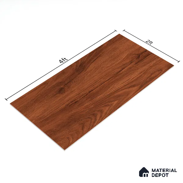 Wooden Wall & Floor Tile TL 05162 Mokuzai Espresso Grain 4 ft x 2 ft Vitrified Laminate Matte Finish - 9 mm (Random 3) | Suitable for Living Room, Bedroom & Bathroom