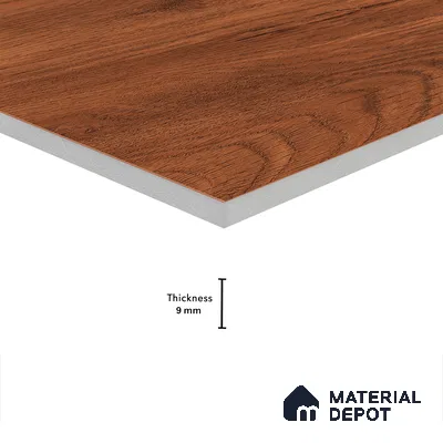 Wooden Wall & Floor Tile TL 05162 Mokuzai Espresso Grain 4 ft x 2 ft Vitrified Laminate Matte Finish - 9 mm (Random 3) | Suitable for Living Room, Bedroom & Bathroom