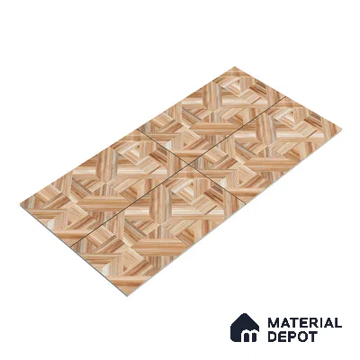 Wooden Wall & Floor Tile TL 05166 Mokuzai Tawny Grain 4 ft x 2 ft Vitrified Laminate Matte Finish - 9 mm  | Suitable for Living Room, Bedroom & Bathroom