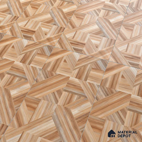 Wooden Wall & Floor Tile TL 05166 Mokuzai Tawny Grain 4 ft x 2 ft Vitrified Laminate Matte Finish - 9 mm | Suitable for Living Room, Bedroom & Bathroom