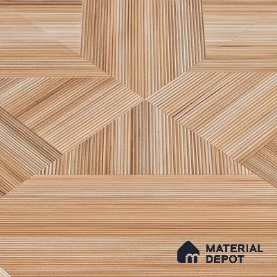 Wooden Wall & Floor Tile TL 05166 Mokuzai Tawny Grain 4 ft x 2 ft Vitrified Laminate Matte Finish - 9 mm  | Suitable for Living Room, Bedroom & Bathroom