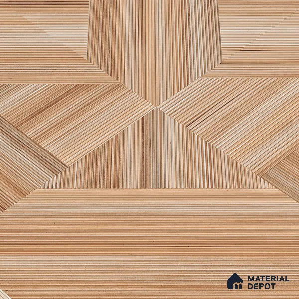 Wooden Wall & Floor Tile TL 05166 Mokuzai Tawny Grain 4 ft x 2 ft Vitrified Laminate Matte Finish - 9 mm | Suitable for Living Room, Bedroom & Bathroom