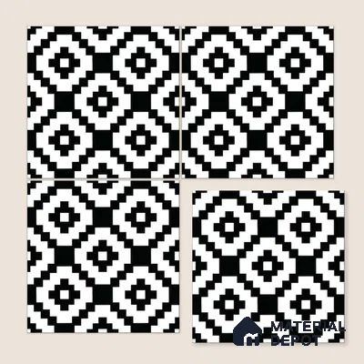 Moroccan Wall & Floor Tile TL 05188 Zellige Medina Mystique Multi Colour 1 ft x 1 ft Porcelain Matte Finish - 9 mm | Suitable for Kitchen, Bathroom, Entryway | Please Expect a Slight Variation of Pattern