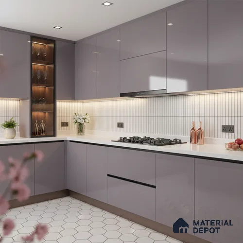 Moroccan Wall & Floor Tile TL 05190 Zellige Honeycomb Beige Brown 1 ft x 1 ft Porcelain Matte Finish - 9 mm | Suitable for Kitchen, Bathroom, Balcony | Please Expect a Slight Variation of Pattern