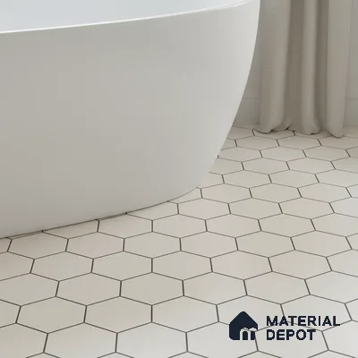 Moroccan Tile TL 05190 Zellige Honeycomb Beige Brown 1 ft x 1 ft Vitrified Matte Finish - 9 mm | Suitable for Kitchen, Bathroom, Balcony Floor & Wall | Please Expect a Slight Variation of Pattern (Sample)