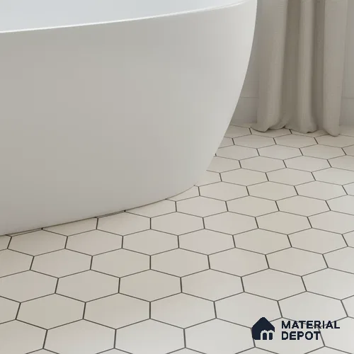 Moroccan Wall & Floor Tile TL 05190 Zellige Honeycomb Beige Brown 1 ft x 1 ft Vitrified Matte Finish - 9 mm | Suitable for Kitchen, Bathroom, Balcony | Please Expect a Slight Variation of Pattern