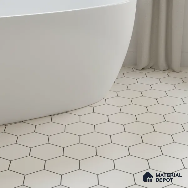 Moroccan Tile TL 05190 Zellige Honeycomb Beige Brown 1 ft x 1 ft Vitrified Matte Finish - 9 mm | Suitable for Kitchen, Bathroom, Balcony Floor & Wall | Please Expect a Slight Variation of Pattern (Sample)