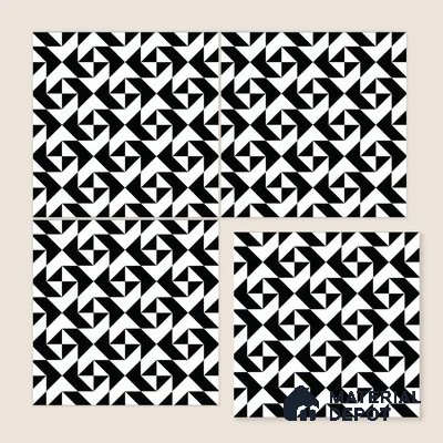 Moroccan Wall & Floor Tile TL 05200 Zellige Starry Medina Multi Colour 1 ft x 1 ft Porcelain Matte Finish - 9 mm | Suitable for Kitchen, Bathroom, Entryway | Please Expect a Slight Variation of Pattern