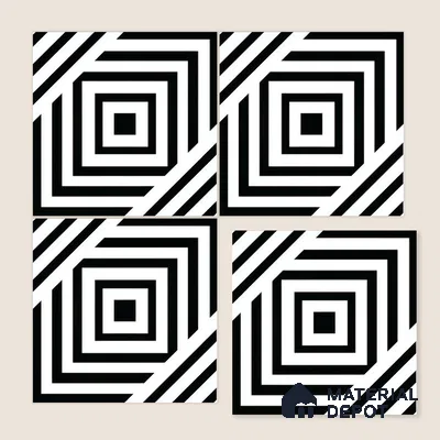 Moroccan Wall & Floor Tile TL 05206 Zellige Illusional Box Multi Colour 1 ft x 1 ft Porcelain Matte Finish - 9 mm | Suitable for Kitchen, Bathroom, Entryway | Please Expect a Slight Variation of Pattern