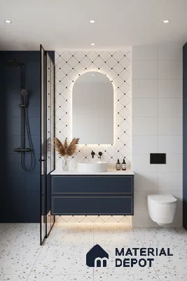 Moroccan Tile TL 05210 Zellige Weaved Web Multi Colour 1 ft x 1 ft Vitrified Matte Finish - 9 mm | Suitable for Kitchen, Bathroom, Balcony Floor & Wall | Please Expect a Slight Variation of Pattern (Sample)