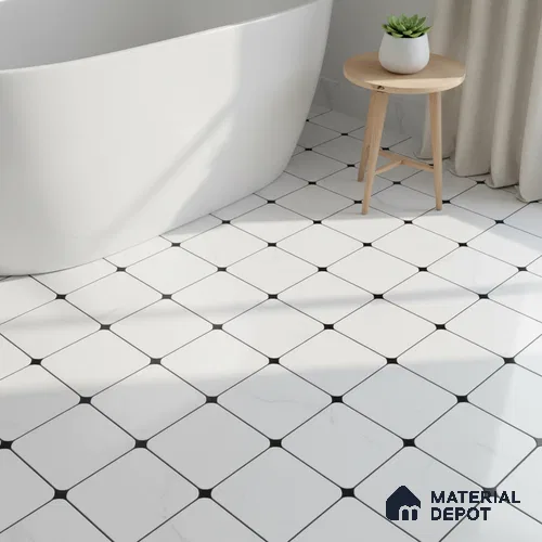 Moroccan Wall & Floor Tile TL 05210 Zellige Weaved Web Multi Colour 1 ft x 1 ft Porcelain Matte Finish - 9 mm | Suitable for Kitchen, Bathroom, Entryway | Please Expect a Slight Variation of Pattern