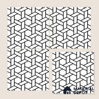 Moroccan Wall & Floor Tile TL 05211 Zellige Penrose Passion Multi Colour 1 ft x 1 ft Porcelain Matte Finish - 9 mm | Suitable for Kitchen, Bathroom, Entryway | Please Expect a Slight Variation of Pattern