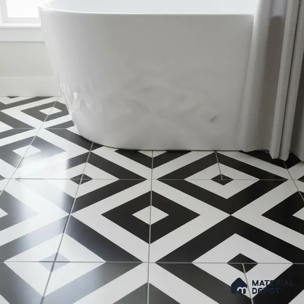 Moroccan Tile TL 05212 Zellige Endless Square Multi Colour 1 ft x 1 ft Vitrified Matte Finish - 9 mm | Suitable for Kitchen, Bathroom, Balcony Floor & Wall | Please Expect a Slight Variation of Pattern