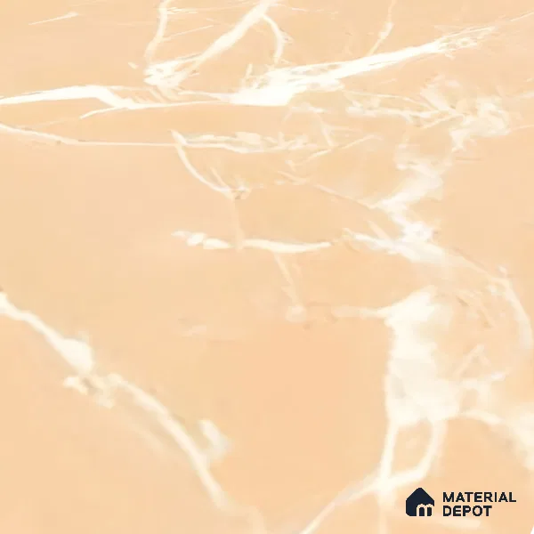 Marble Wall & Floor Tile TL 05223 Marbella Sunset Glow 2 ft x 2 ft Porcelain Matte Finish 8 mm | Suitable for Living Room, Bedroom, Bathroom, Kitchen & Balcony