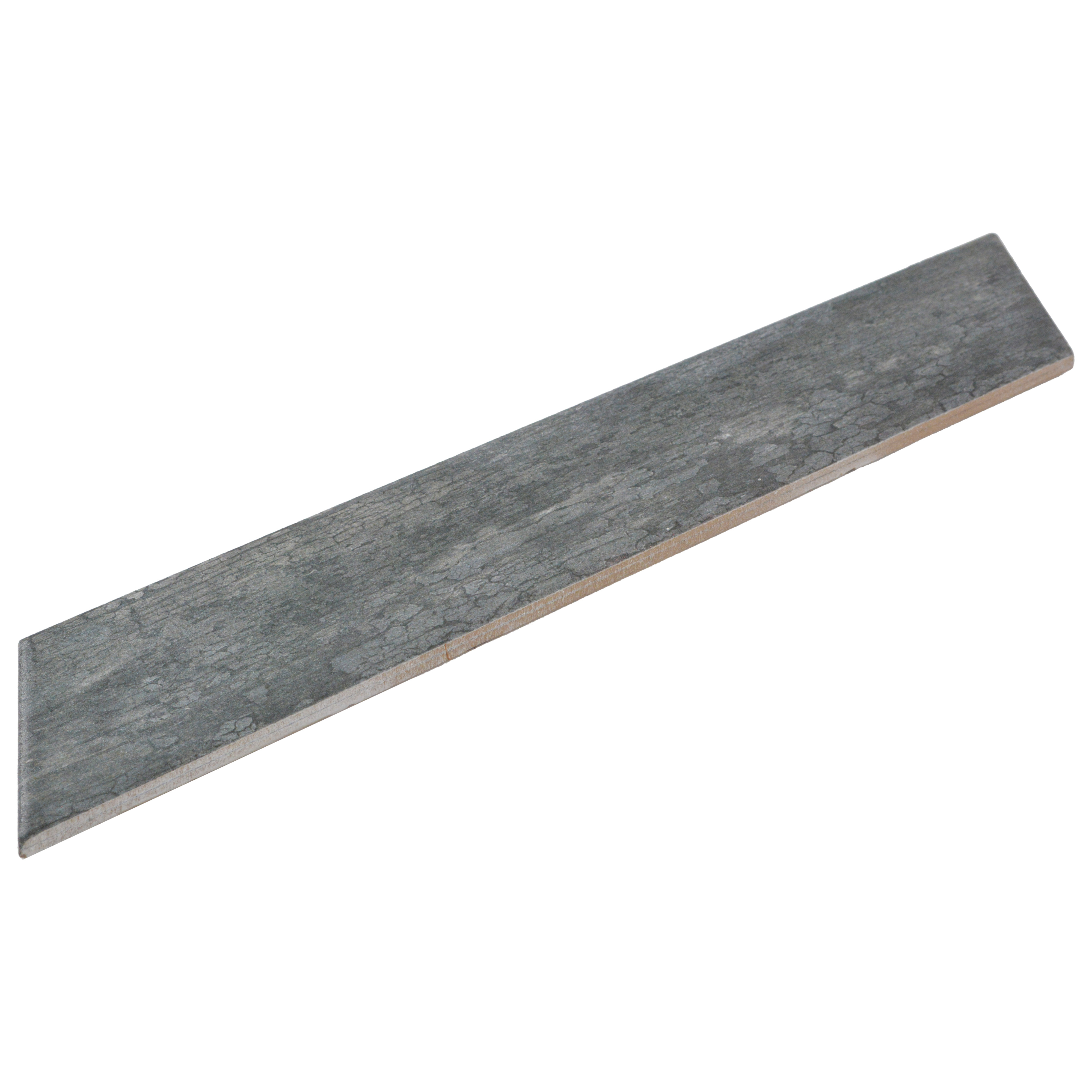 Subway Wooden Wall & Floor Tile TL 05233 C Edge Craft Nexa Black Chevron Edge 18 x 3 inch (450x80 mm) Vitrified Matte Finish - 8 mm | 48 Random Faces | Suitable for Accent / Feature Walls, Bathroom, Kitchen Wall & Backsplashes
