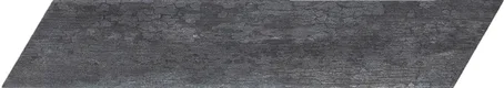 Subway Wooden Wall & Floor Tile TL 05233 C Edge Craft Nexa Black Chevron Edge 18 x 3 inch (450x80 mm) Vitrified Matte Finish - 8 mm | 48 Random Faces | Suitable for Living Room, Accent / Feature Walls, Bathroom, Kitchen Wall & Backsplashes | Image 1