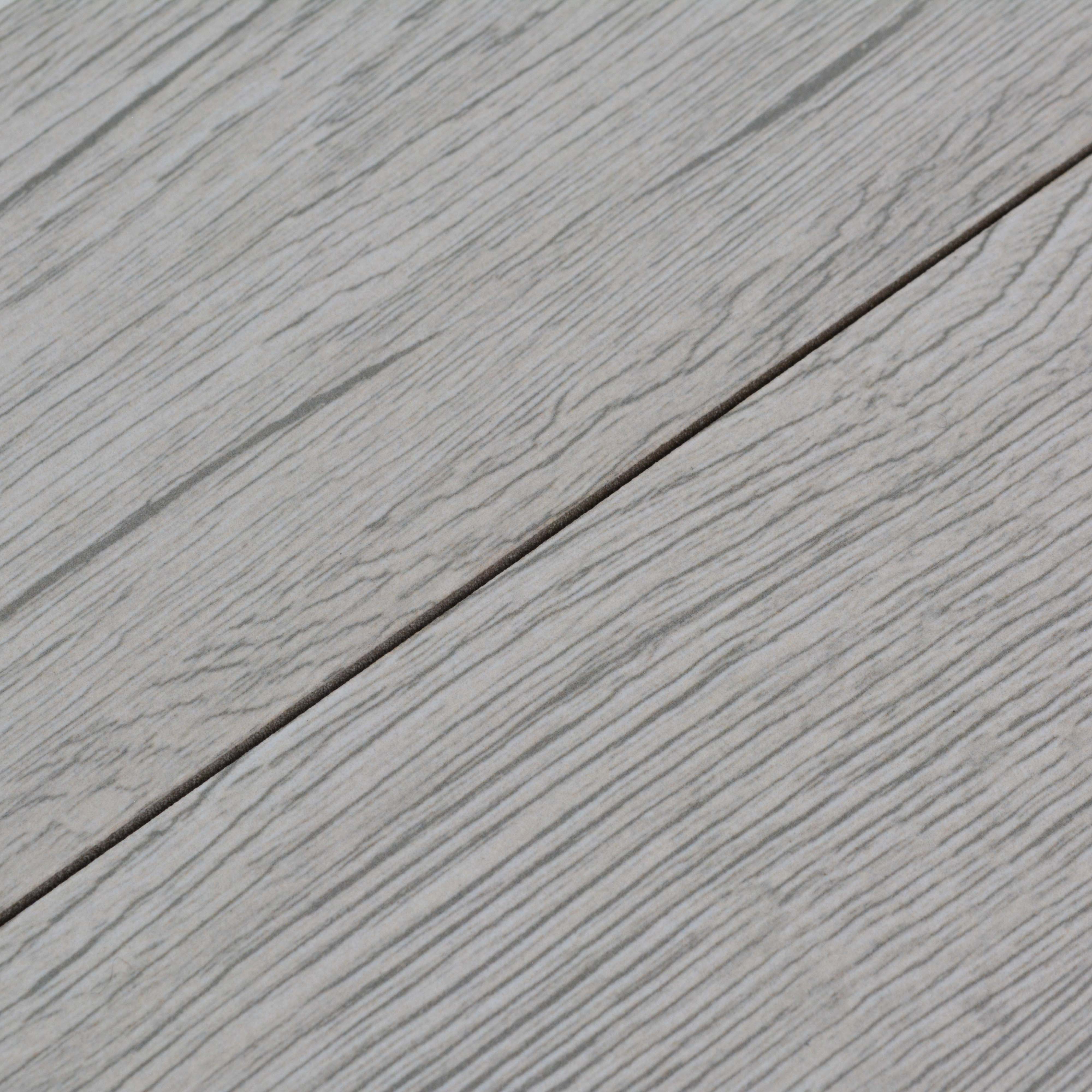 Subway Wooden Wall & Floor Tile TL 05233 E Edge Craft Glitch Grigio Square Edge 20 x 4 inch Vitrified Matte Finish - 8 mm | Random Design | Suitable for Accent / Feature Walls, Bathroom, Kitchen Wall & Backsplashes