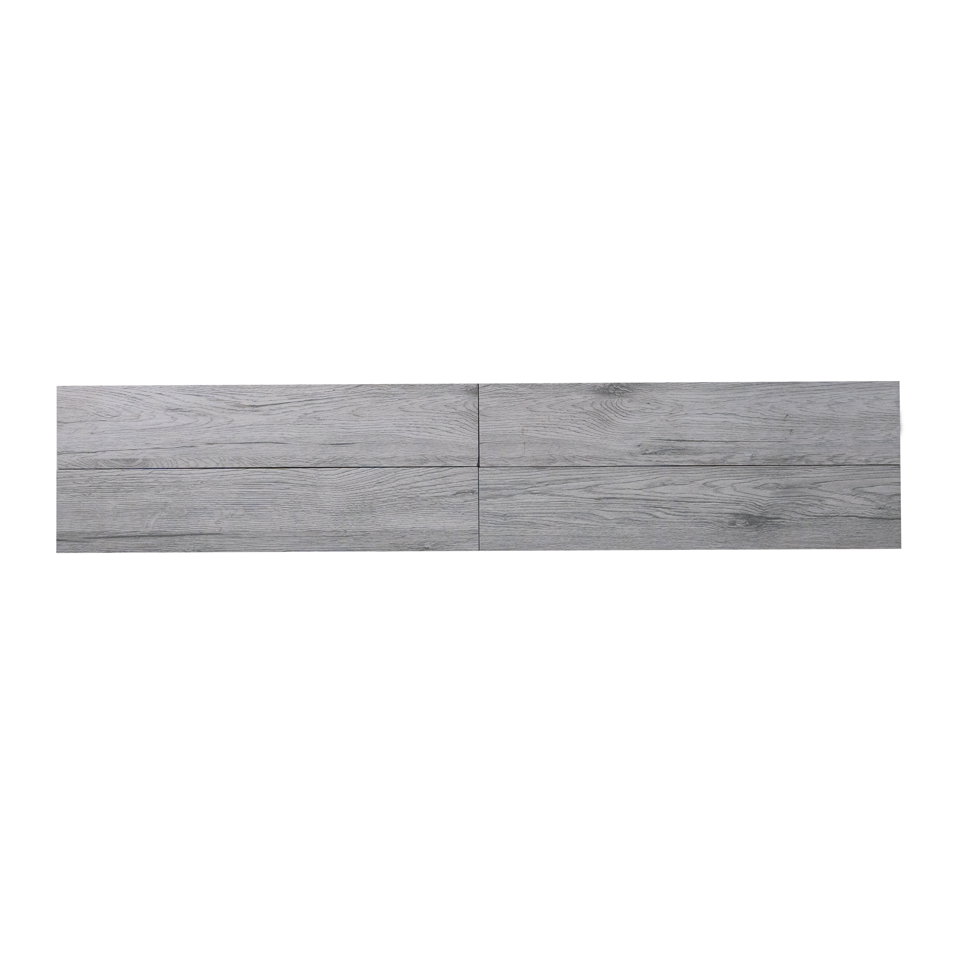 Subway Wooden Wall & Floor Tile TL 05233 E Edge Craft Glitch Grigio Square Edge 20 x 4 inch Vitrified Matte Finish - 8 mm | Random Design | Suitable for Accent / Feature Walls, Bathroom, Kitchen Wall & Backsplashes