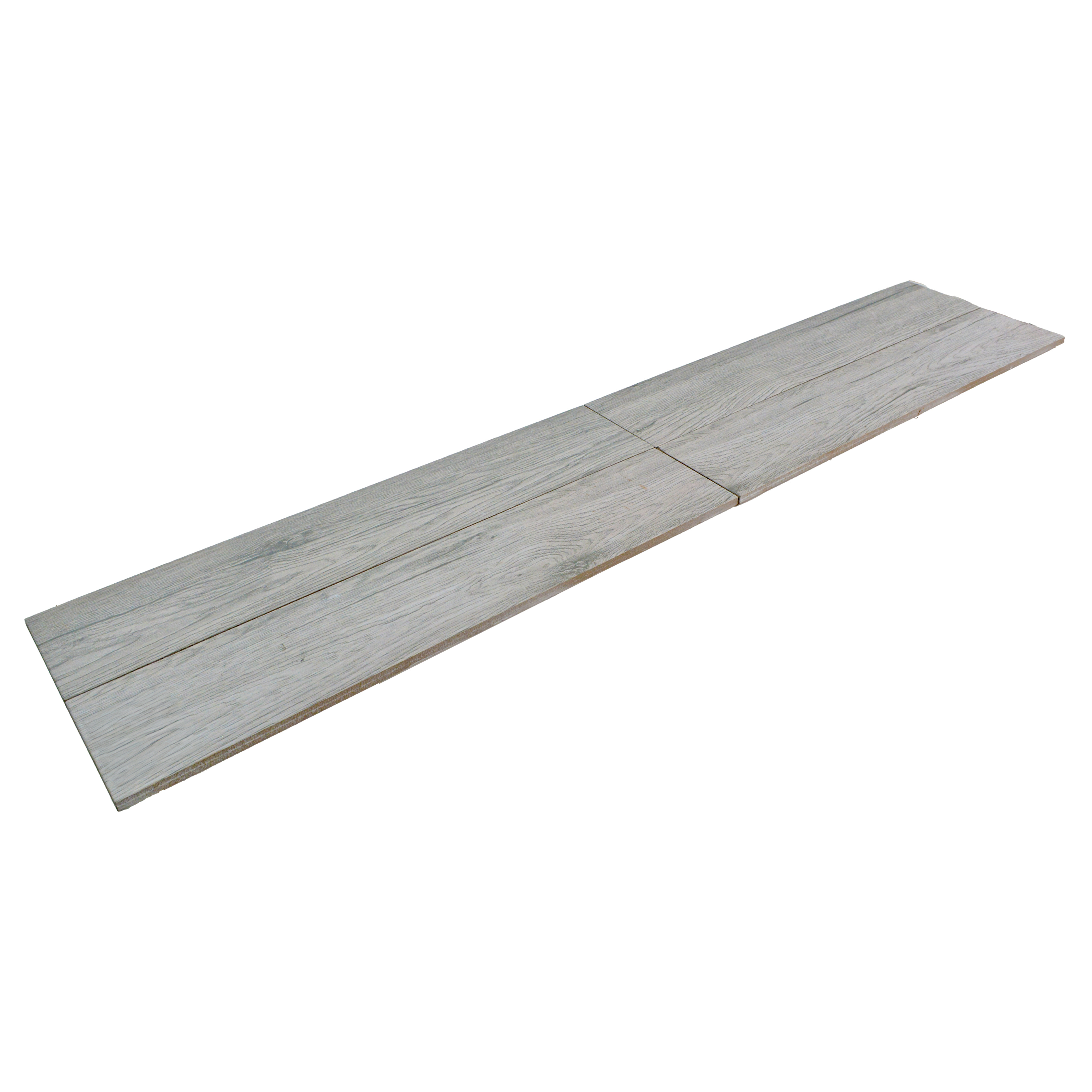 Subway Wooden Wall & Floor Tile TL 05233 E Edge Craft Glitch Grigio Square Edge 20 x 4 inch Vitrified Matte Finish - 8 mm | Random Design | Suitable for Accent / Feature Walls, Bathroom, Kitchen Wall & Backsplashes