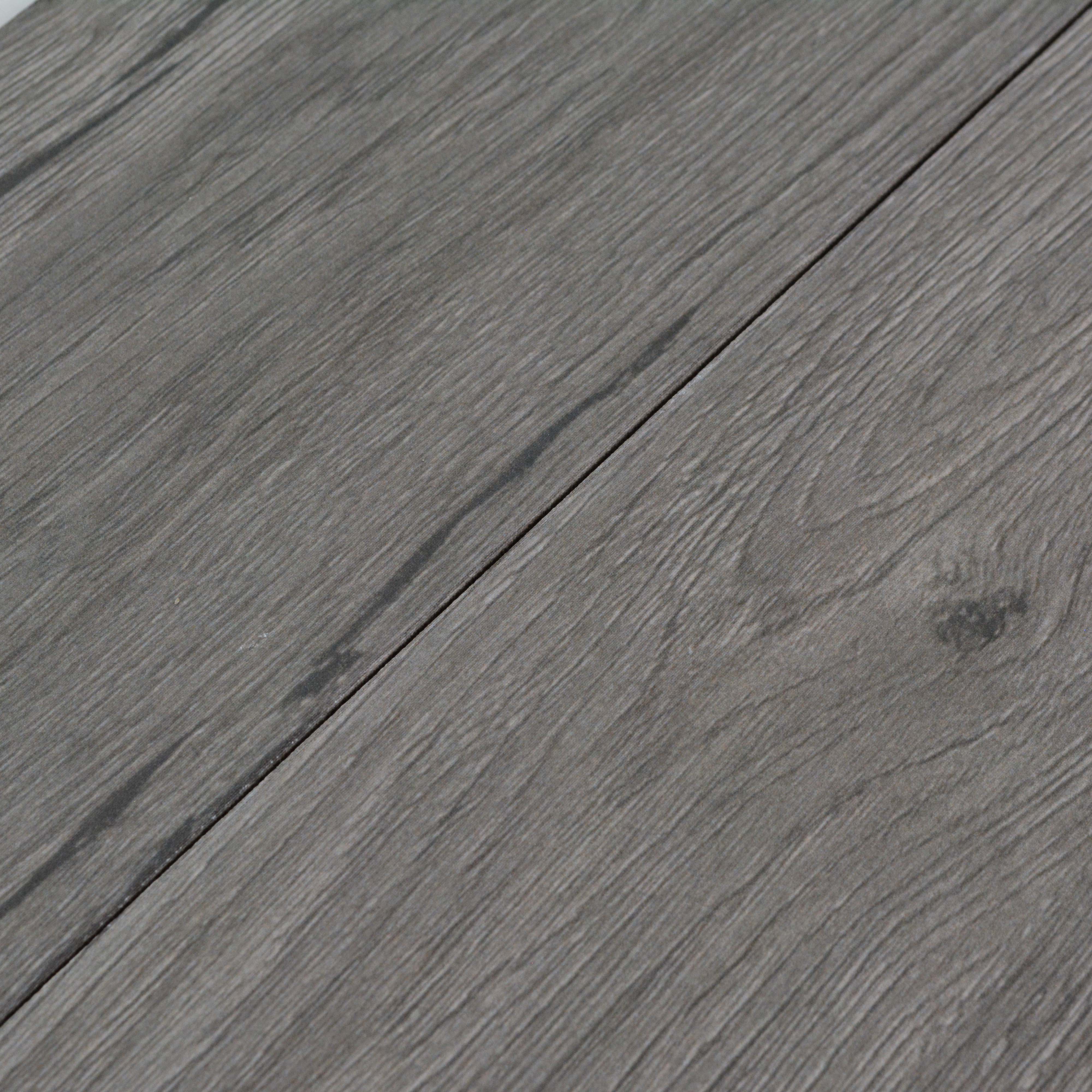 Subway Wooden Wall & Floor Tile TL 05233 F Edge Craft Dark Oak Square Edge 20 x 4 inch Vitrified Matte Finish - 8 mm | Random Design | Suitable for Accent / Feature Walls, Bathroom, Kitchen Wall & Backsplashes