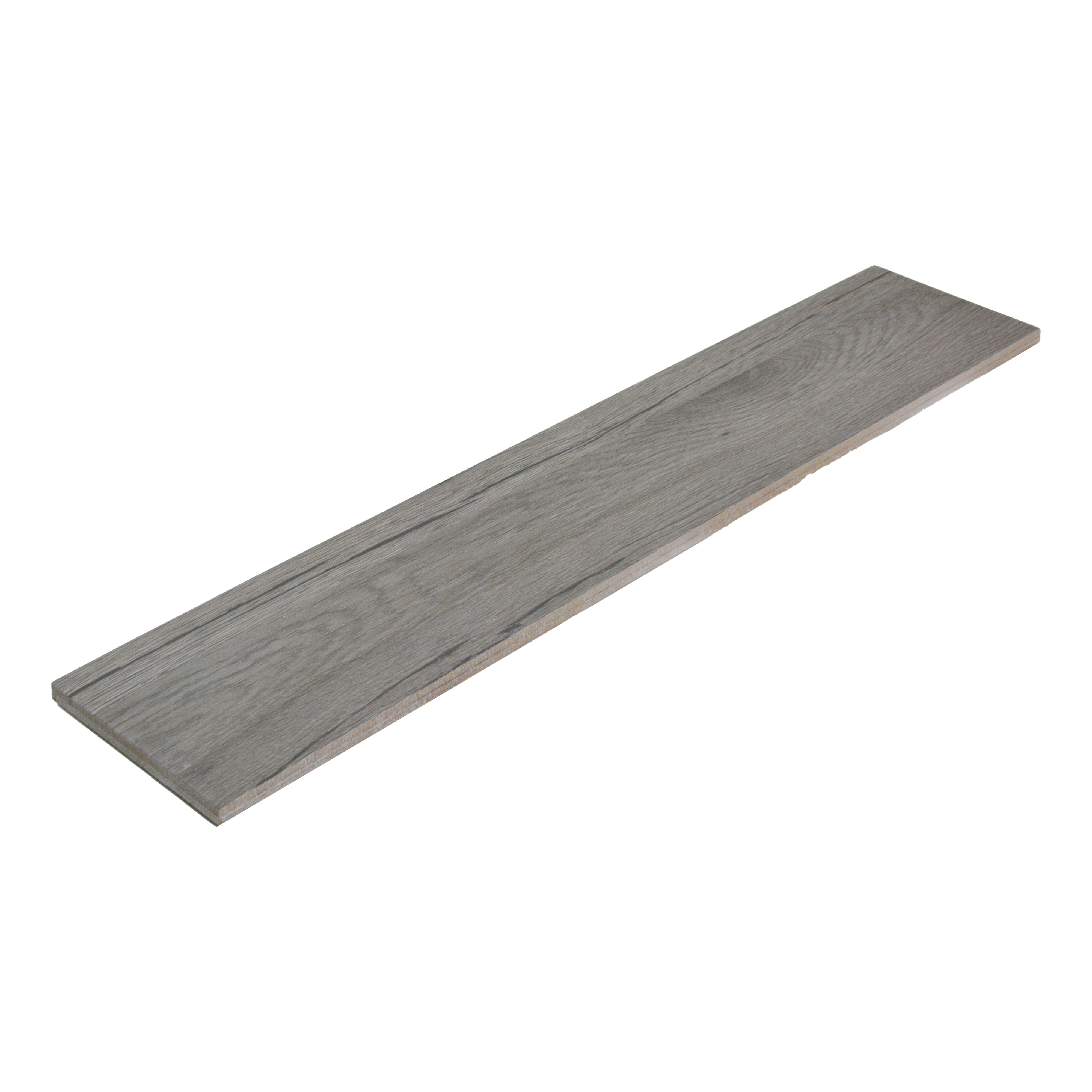 Subway Wooden Wall & Floor Tile TL 05233 F Edge Craft Dark Oak Square Edge 20 x 4 inch Vitrified Matte Finish - 8 mm | Random Design | Suitable for Accent / Feature Walls, Bathroom, Kitchen Wall & Backsplashes