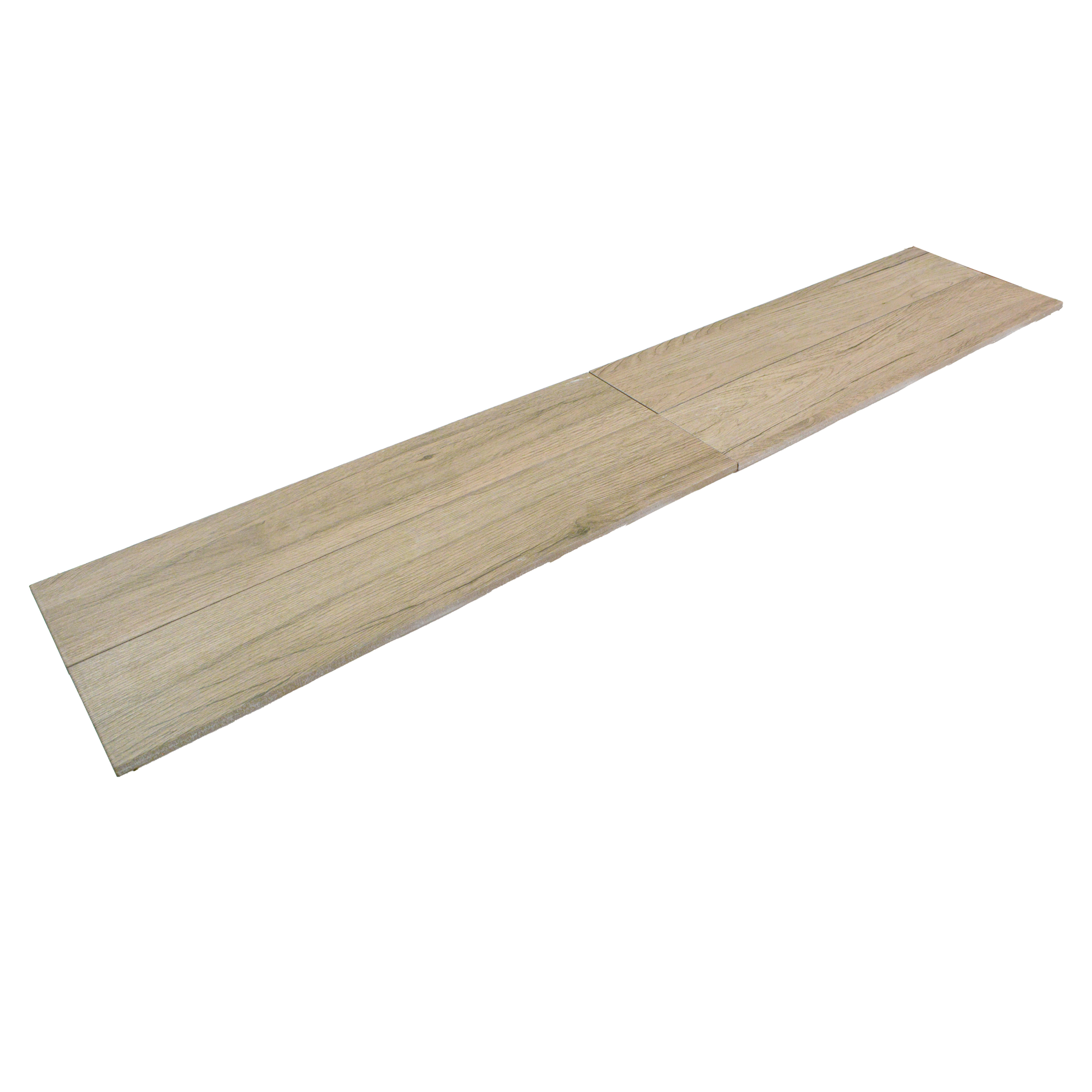 Subway Wooden Wall & Floor Tile TL 05233 G Edge Craft Glitch Gris Square Edge 20 x 4 inch Vitrified Matte Finish - 8 mm | Random Design | Suitable for Accent / Feature Walls, Bathroom, Kitchen Wall & Backsplashes