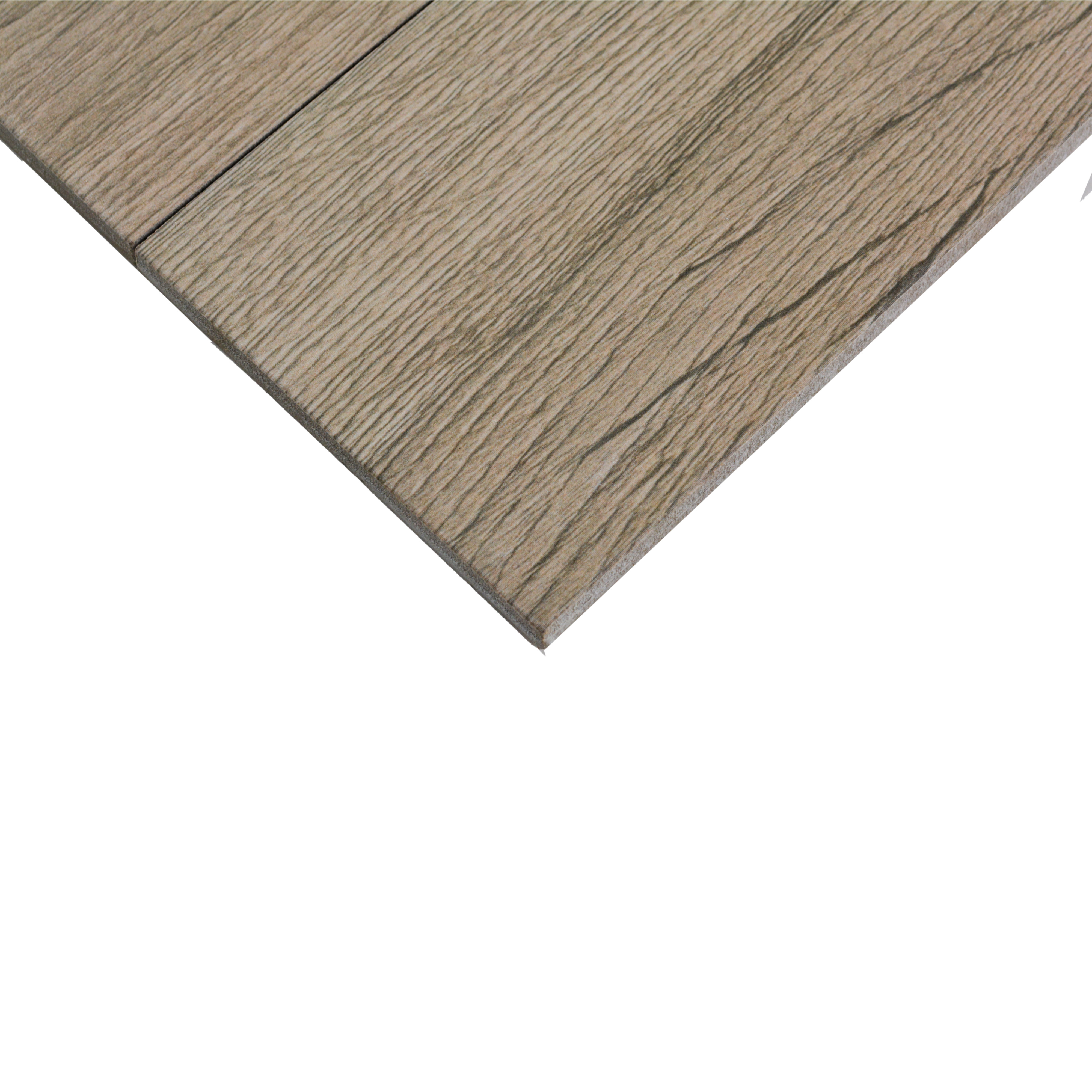Subway Wooden Wall & Floor Tile TL 05233 G Edge Craft Glitch Gris Square Edge 20 x 4 inch Vitrified Matte Finish - 8 mm | Random Design | Suitable for Accent / Feature Walls, Bathroom, Kitchen Wall & Backsplashes