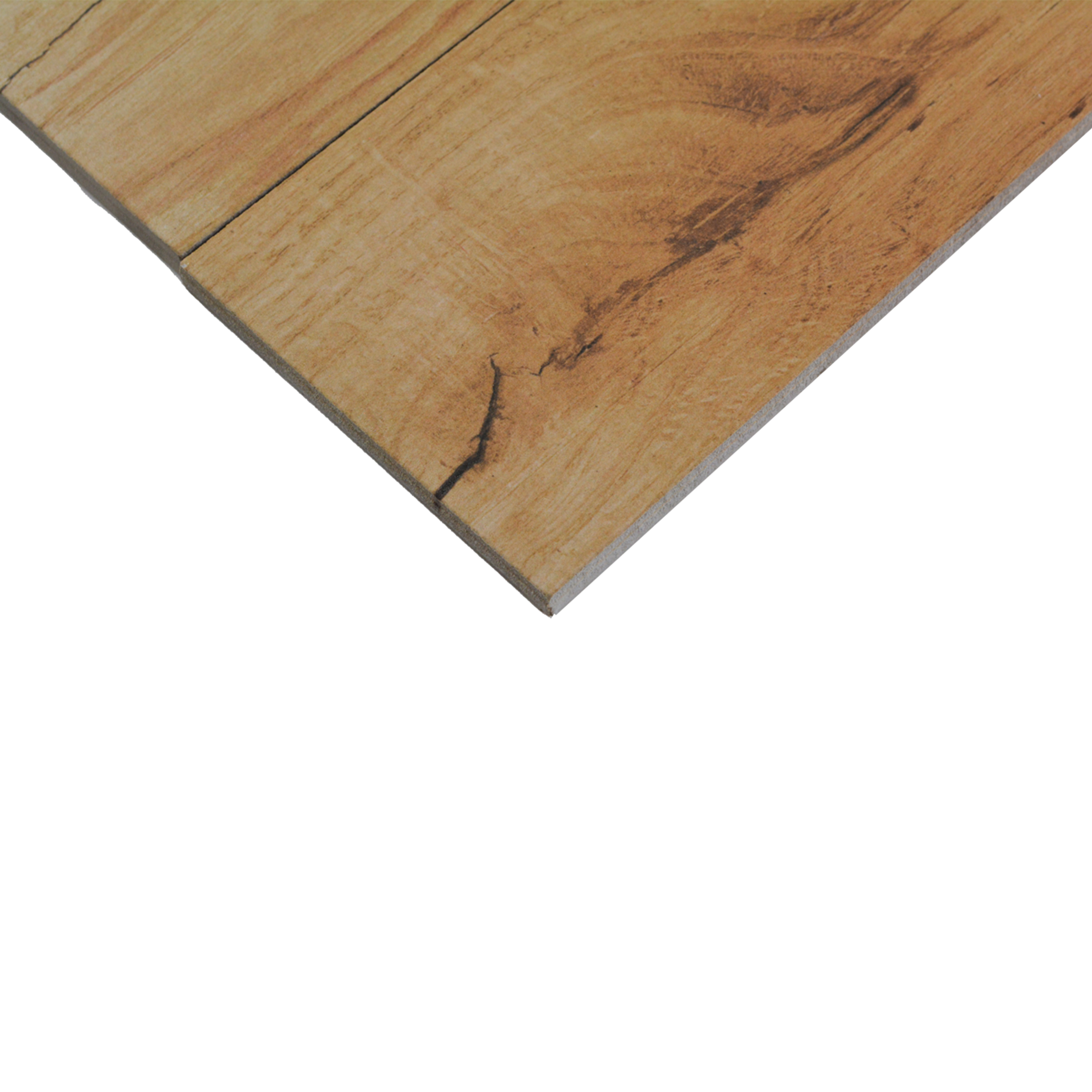 Subway Wooden Wall & Floor Tile TL 05233 J Edge Craft Driftwood Square Edge 20 x 4 inch Vitrified Matte Finish - 8 mm | 24 Random Faces | Suitable for Accent / Feature Walls, Bathroom, Kitchen Wall & Backsplashes