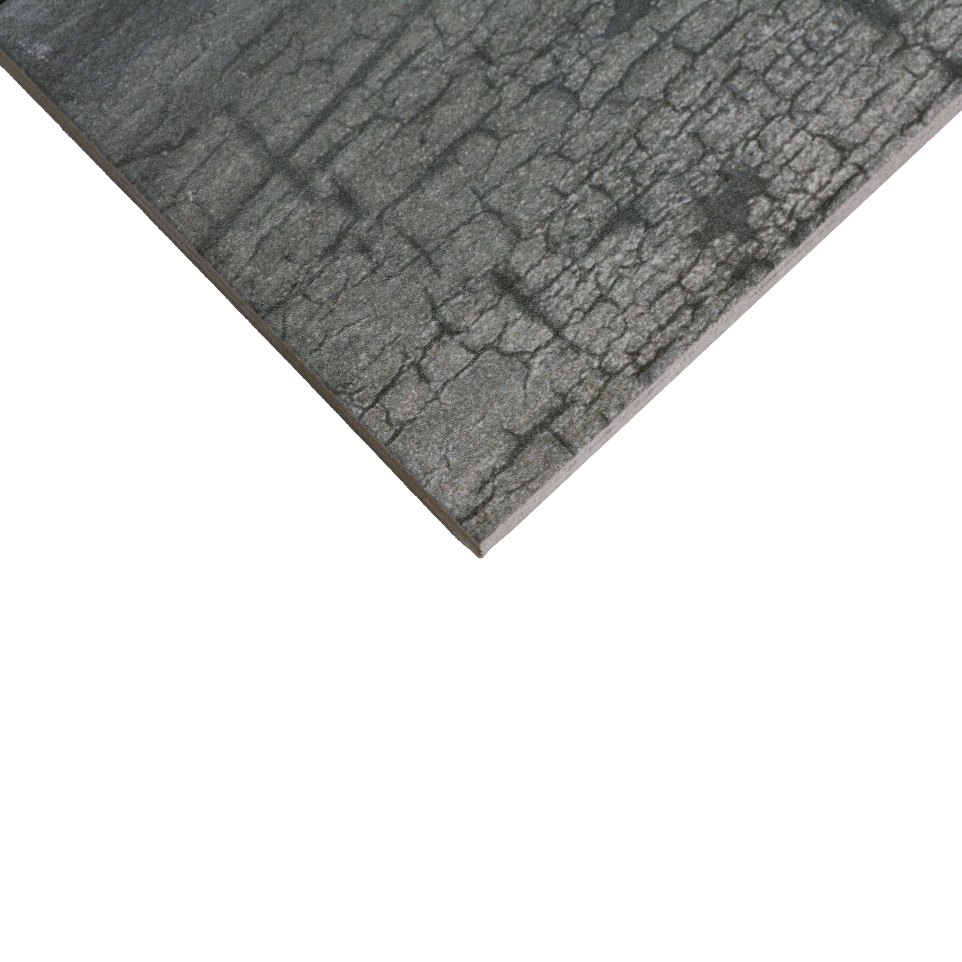 Subway Wooden Wall & Floor Tile TL 05233 L Edge Craft Nexa Black Square Edge 20 x 4 inch Vitrified Matte Finish - 8 mm | 48 Random Faces | Suitable for Accent / Feature Walls, Bathroom, Kitchen Wall & Backsplashes