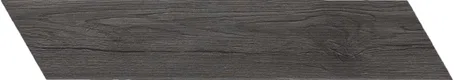 Subway Wall & Floor Tile TL 05233 P Edge Craft Dark Oak Chevron Edge 18 x 3 inch (450x80 mm) Vitrified Matte Finish - 8 mm | Random Design | Suitable for Living Room, Accent / Feature Walls, Bathroom, Kitchen Wall & Backsplashes | Image 1