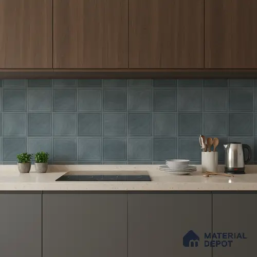 Faux Subway Wall Tile TL 05290 C Splendore Mersalite Dark 2 ft x 1 ft Ceramic Matte Finish - 9 mm | Suitable for Kitchen, Bathroom & Balcony Walls | Please Expect a Slight Variation of Pattern