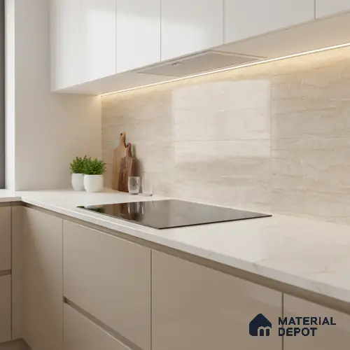 Marble Wall Tile TL 05316 B Splendore Bottichino Brynx Dark 2 ft x 1 ft Ceramic Glossy Finish - 9 mm | Suitable for Kitchen, Bathroom & Balcony Walls
