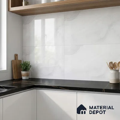 Marble Wall Tile TL 05329 Splendore Starry Knights Light 2 ft x 1 ft Ceramic Glossy Finish - 9 mm | Suitable for Kitchen, Bathroom & Balcony Walls (Sample)