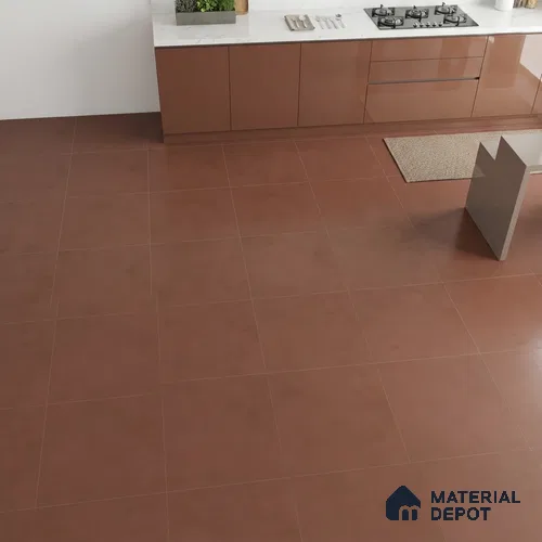 Plain Wall & Floor Tile TL 05350 G Neutra Cloud Terracotta 2 ft x 2 ft Vitrified Carving Matte Finish - 9 mm | Suitable for Bedroom, Balcony, Foyer, Dining