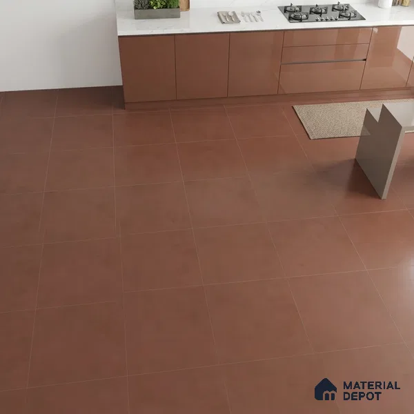 Plain Wall & Floor Tile TL 05350 G Neutra Cloud Terracotta 2 ft x 2 ft Vitrified Carving Matte Finish - 9 mm | Suitable for Bedroom, Balcony, Foyer, Dining
