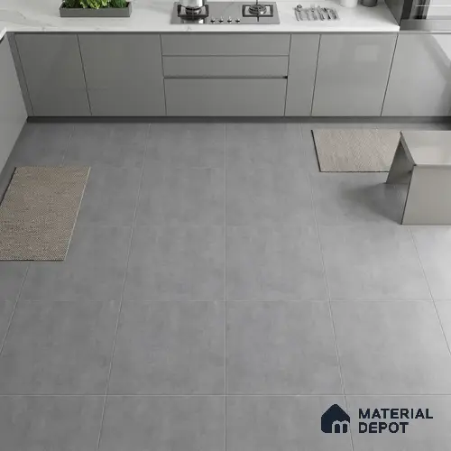 Plain Wall & Floor Tile TL 05352 C Neutra Maser Smoke 2 ft x 2 ft Vitrified Matte Finish - 9 mm | Suitable for Bedroom, Balcony, Foyer, Dining