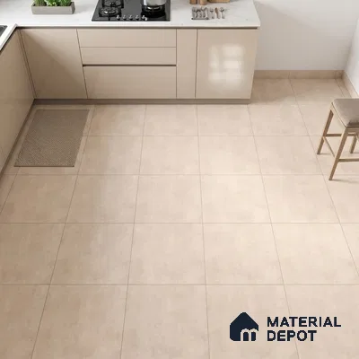 Plain Wall & Floor Tile TL 05352 E Neutra Maser Cafe 2 ft x 2 ft Vitrified Matte Finish - 9 mm | Suitable for Bedroom, Balcony, Foyer, Dining