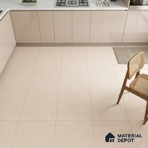 Marble Wall & Floor Tile Tile TL 05353 Neutra Morenova Cream 2 ft x 2 ft Vitrified Matte Finish - 9 mm | Suitable for Bedroom, Balcony, Foyer, Dining