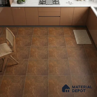 Stone Floor Tile TL 05356 B Rosato Cotto 2 ft x 2 ft Matte Finish Anti Skid Vitrified Tile - 12 mm | Suitable for Balcony, Terrace & Coutyard