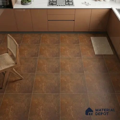 Punch Stone Floor Tile TL 05356 B Strada Rosalia Bruno 2 ft x 2 ft Vitrified Punch Matte Finish - 12 mm | Suitable for Parking, Balcony, Courtyard, Patio, Terrace