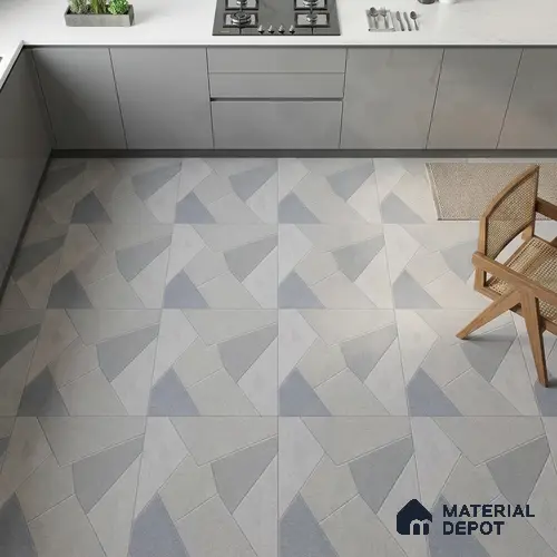 Stone Floor Tile TL 05359 Strada Bionite Grigio 2 ft x 2 ft Vitrified Punch Matte Finish - 12 mm | Suitable for Parking, Balcony, Courtyard, Patio, Terrace